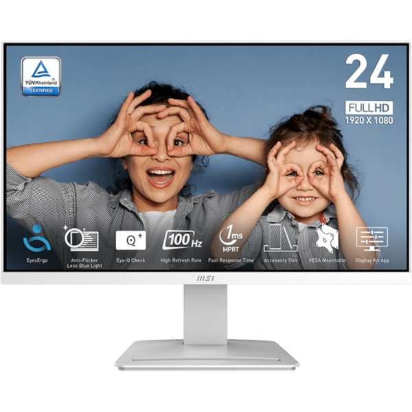Monitor MSI PRO MP2412W / 23.8" / FHD / VA / 100Hz / 1ms (MPRT) / white