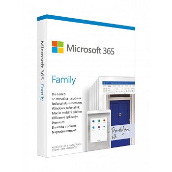 Microsoft 365 Family Mac/Win - 1 year subscription