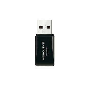 Mercusys bežični USB mini adapter 300Mbps (2.4GHz), 802.11n/g/b, WPS tipka