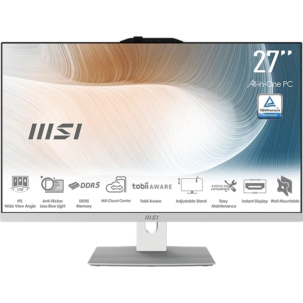 All-in-one MSI Modern AM272P 1M Core 5 / 16GB / 512GB SSD / 27" FHD / Windows 11 Home (white)