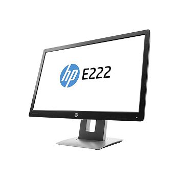 LCD HP EliteDisplay 22" E222; black/silver;1920x1080, 1000:1, 250 cd/m2, VGA, HDMI, DisplayPort, USB Hub, AG