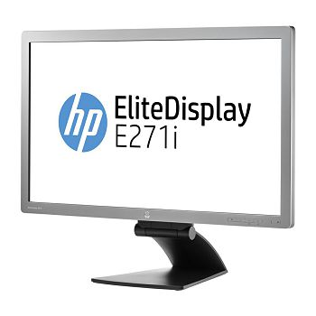 LCD HP 27" E271i; black/gray;1920x1080, 1000:1, 250cd/m2, VGA, DVI, DisplayPort, USB Hub, AG