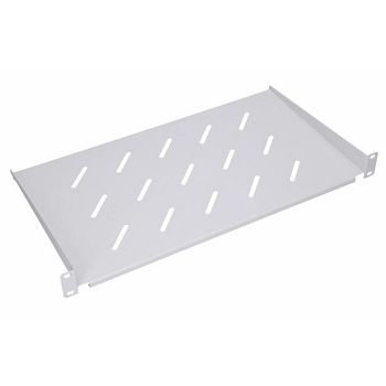 NaviaTec 19" polica za mrežni ormar, 350 mm, 1U, Cantilever, siva
