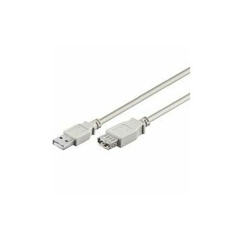 NaviaTec USB 2.0 A muški na A ženski kabel, 3m, bež