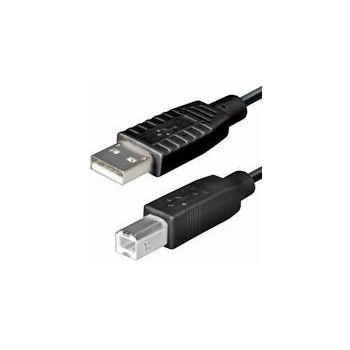 NaviaTec USB 2.0 A muški na B muški kabel, 2m, crni