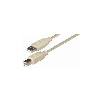 NaviaTec USB 2.0 A muški na B muški kabel, 3m, bež