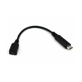 NaviaTec USB 2.0 C muški na USB 2.0 micro B ženski kabel, 2m, crni