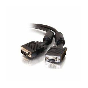 NaviaTec VGA kabel, M-Ž, 1,8m, crni