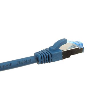 InLine Patchkabel Cat.6A, S/FTP (PiMf), 500MHz, blau - 0,5m 76850B