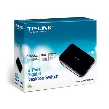 TP-Link TL-SG1005D V6 Gigabit-Switch, 5-Port, unmanaged - black TL-SG1005D V6