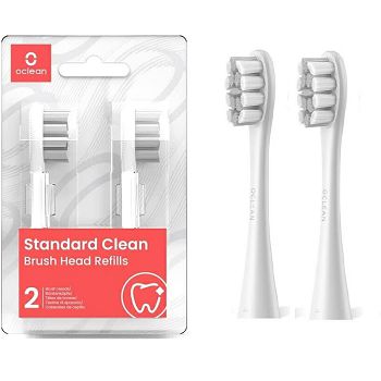 Oclean Plaque Control two attachments for electric toothbrush gray