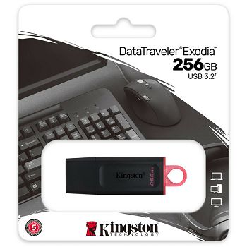 Kingston DataTraveler Exodia, USB 3.2 Typ A - 256 GB DTX/256GB
