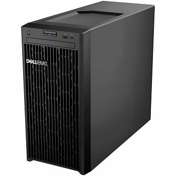 DELL EMC PowerEdge T150, 4x3.5", Intel Xeon E-2314 (2.8GHz, 8MB, 4C/4T, Turbo (65W)), 16GB UDIMM 3200MT/s, 2TB SATA HDD Cabled, PERC H355, iDRAC9 Basic, TPM 2.0 V3, BCM 5720 DP, On-Board LOM, 3Y NBD
