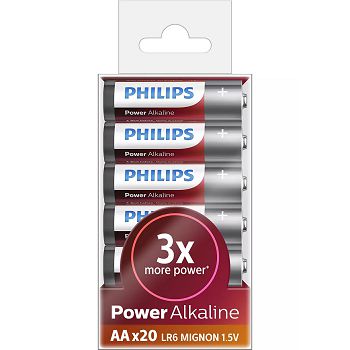 PHILIPS BATTERY - AA POWER ALKALINE BLISTER 20 PCS (LR06)