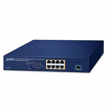 Planet MGS-910XP - 8-Port 10 100 1000 2500T 802.3at PoE 1-Port 10G SFP