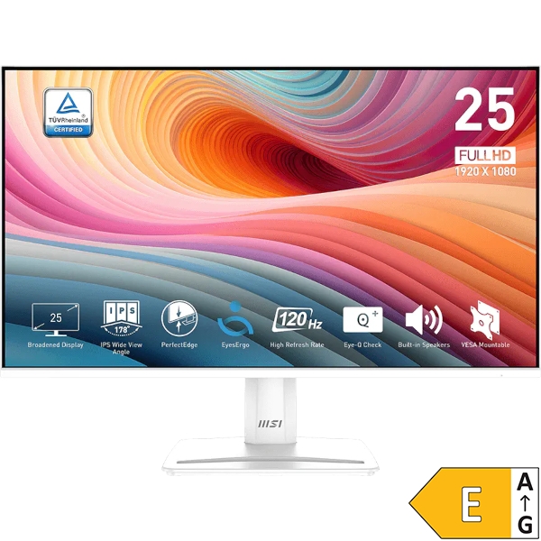 Monitor MSI PRO MP251W E2 24,5" / FHD / 120Hz / 1ms (MPRT) (white)