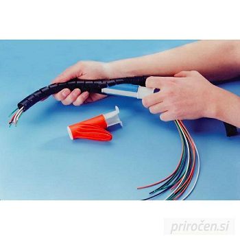 Richco cable sheath 15mm, 1m, white