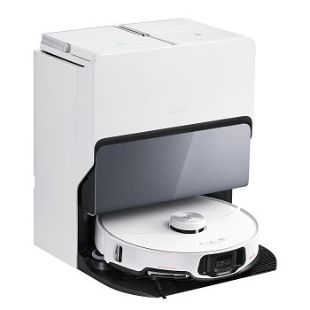 Roborock S8 MaxV Ultra robotic vacuum cleaner with self-cleaning station, white