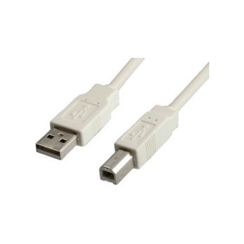 STANDARD USB2.0 kabel TIP A-B M/M, 0.8m, bež