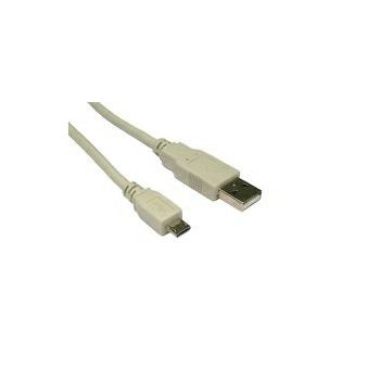STANDARD USB2.0 kabel TIP A(M) na Micro B(M), 0.8m, bež