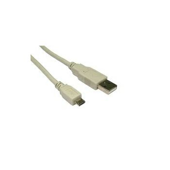 STANDARD USB2.0 kabel TIP A(M) na Micro B(M), 3.0m, bež