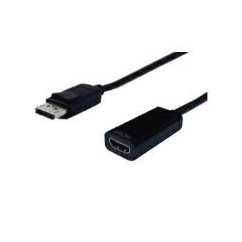 STANDARD adapter/kabel DisplayPort - HDMI, M/F, v1.2, 0.15m