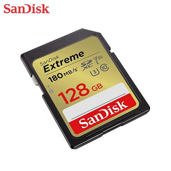 SanDisk Extreme 128GB SDXC memory card + 1 year RescuePRO Deluxe up to 180MB/s &amp; 90MB/s read/write, UHS-I, Class 10, U3, V30