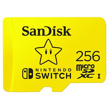 SanDisk microSDXC card for Nintendo Switch 256GB, up to 100MB/s Read, 60MB/s Write, U3, C10, A1, UHS-1