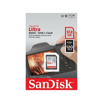 SanDisk Ultra 512GB SDXC memory card 150MB/s