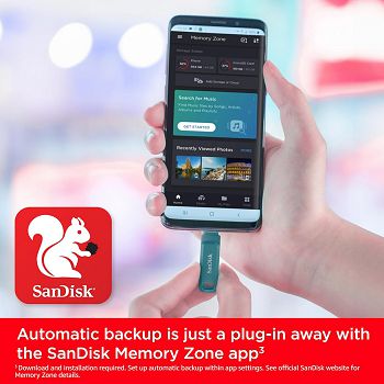 SanDisk USB 128GB Ultra Dual Drive Go USB Type-C 400MB/s 64GB blue