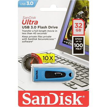 Sandisk Ultra 32GB USB3.0 blue memory stick