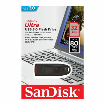 Sandisk Ultra 32GB USB3.0 black memory stick