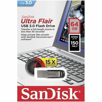 Sandisk Ultra Flair 64GB USB3.0 memory stick
