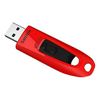 SanDisk 64GB Ultra USB 3.0 Memory Stick - Red