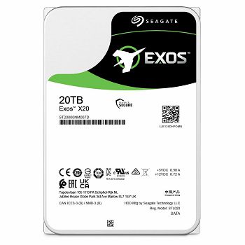 SEAGATE 20TB Exos X18 256MB cache, 7200 rpm