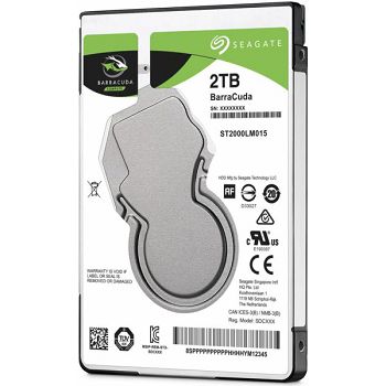 Seagate HDD, 2TB, 5400rpm, SATA, 128MB