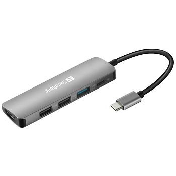 Sandberg USB-C docking station on HDMI + 3x USB 3.0 and Power Delivery 100W