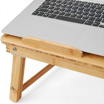 SONGMICS adjustable bamboo laptop table LLD01N