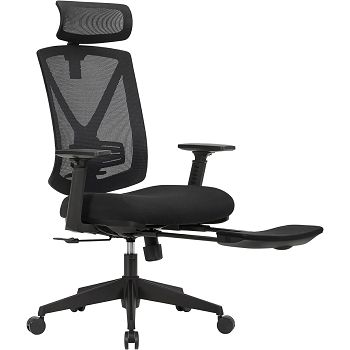 SONGMICS office chair, black, OBN61BKV1