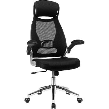 SONGMICS Office chair, black-grey OBN86BK