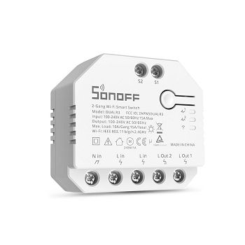 SONOFF smart switch Wi-Fi 2-channel, DUAL3 roller shutter motor control