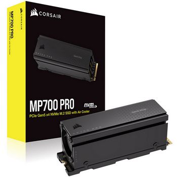 Corsair MP700 Pro NVMe SSD, PCIe 5.0 M.2 Type 2280 - 1TB with heatsink CSSD-F1000GBMP700PRO