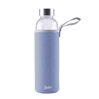 Steuber glass bottle in a 550ml case, blue
