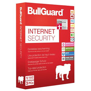 BullGuard Internet Security + PC Tune Up, 1 year - 3 PCs BG1411