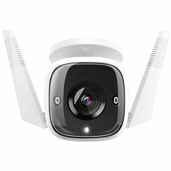 3MP indoor & outdoor IP camera, 30m Night Vision, IP66 dust & waterproof, Motion Detection and Notification, 2-way Audio, supports Micro SD card storage, easy setup with APP