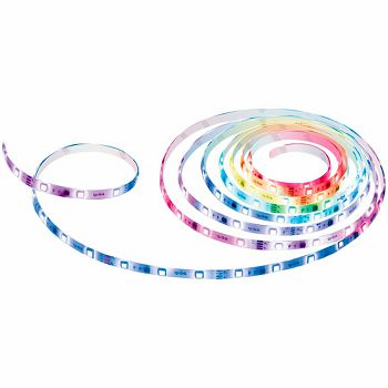 Smart Light Strip, MulticolorSPEC: 2.4 GHz Wi-Fi, 802.11b/g/n, one 16.4 ft/5m RGB+IC LED light strip, 12V/1.5A power adapter, PU Coating WaterproofFEATURE: Tapo Smart app, no hub required, works with 