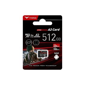 Teamgroup Gaming A2 512GB MicroSD UHS-I U3 V30 100 / 90MB / s memory card
