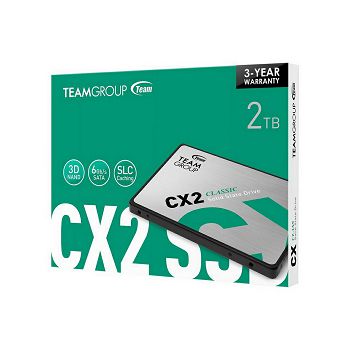 Teamgroup 2TB SSD CX2 3D NAND SATA 3 2.5"