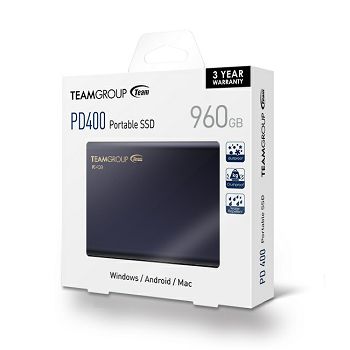 Teamgroup 480GB SSD PD400 USB-C 3.1 Gen1