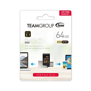 Teamgroup 64GB M181 USB 3.2 / USB-C OTG memory stick